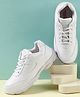 LIBERTY Laced Up Solid School Shoes  -White