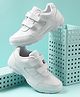 LIBERTY Solid Double Velcro Closure School Shoes - White