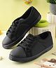LIBERTY Laced Up Solid School Shoes -Black