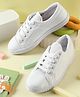 LIBERTY Laced Up Solid School Shoes - White