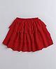 Aww Hunnie Layered Tutu Skirt - Red