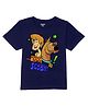 Wear Your Mind Warner Bros Featuring Half Sleeves Scooby Doo With Shaggy Rogers Printed Tee - Navy Blue