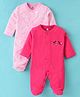 I Bears Interlock Full Sleeves Footed Sleep Suits Pack of 2 (Color & Print May Vary)
