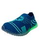 Priaansha Kids Mesh Design Detailed LED Slip On Shoes - Blue