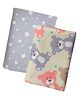 Zikku Dry Sheet for  Bed Protector Waterproof Mat Quick Absorbency Combo Small Star Printed - Multicolour