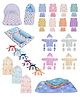 Toddylon New Born Baby Complete Daily Needs Items Combo - Light Blue