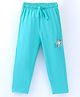 Doreme Single Jersey Full Length Lounge Pant Text Print- Blue