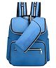 Bembika Diaper Bags For Mom And Dad Kids For Travel Backpack With Small Bottle Pouch- Blue