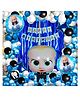 CAMARILLA Boss Baby Birthday Decoration Combo Blue Black White Balloons Set of 52 pcs -  Blue