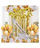 CAMARILLA Birthday Girl Combo With Happy Birthday Gold Foil Metallic Balloons Sash and Foil Curtain Pack of 35
