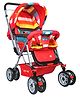1st Step Yoyo Baby Stroller with 5 Point Safety Harness and Reversible Handlebar - Red