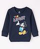Bodycare Terry Full Sleeves Sweatshirt With Mickey Mouse Print - Navy Blue