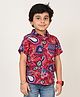 Lil' Drama Turn Up On Half Sleeves  Boho Twining Collection Paisley   Printed Shirt - Red