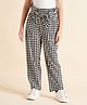 Cherry & Jerry Gingham Checked High Waist Trousers - Black & White