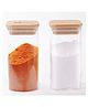 The Better Home Borosilicate Rectangular Glass Jar for Kitchen Storage| Air Tight Containers(Pack of 2 (300ml))