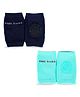 Chinmay Kids Knee Pads with Anti-Slip Padded Stretchable Elastic Cotton Soft Comfortable Pack of 2 - Dark Blue & Green