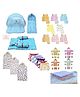 Fareto 56 in 1 New Born Baby Complete Daily Items Combo - Multicolor