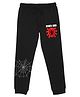 Wear Your Mind Marvel Avengers Super Heroes Featuring Spider & Web Printed Unisex Joggers - Black