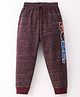 Teddy Looper Full Length Lounge Pant - Maroon (Print May Vary )