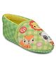 Toothless Unisex Baby Animals Designed & Checked Booties - Green