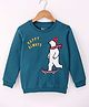 Bodycare Fleece Full Sleeves Sweatshirt With Polar Bear Embroidery - Blue