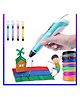 YAMAMA Multicolor 3D Printing Doodle Drawing Pen With ICD Screen And Filaments For Kids And Adults  Color May Vary