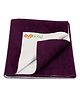 OYO BABY Dry Sheet for All Age Groups | Double Bed Waterproof Mattress Protector 260×200 cm | Quick Dry Sheet Large Size for Bed | Soft, Reusable & Anti-Piling Fleece Bed Pad - Plum