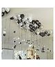 Zyozi Silver & Black Metallic Balloons with Ribbon for Birthday Party Decorations - Pack of 42