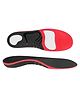 Dr Foot High Arch Support Insoles Large - Red & Black