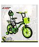 Hi-Fast Raider Kids Cycle for Age 2-5 Years with Training Wheels and 95% Pre Assembled 14 T Road Cycle - Green