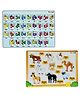 TodFod Wooden Gujarati Alphabets & Pet Animal Puzzle 43 Pieces - Multicolour