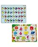 TodFod Wooden Gujarati Alphabets & Shapes Puzzle 46 Pieces - Multicolour