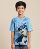 DC Comics Super Heroes Featuring Half Sleeves  Batman Printed  Tee - Blue