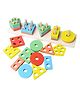 New Pinch plastic Geometric Shape Sorter Set 20 Pieces - Multicolor