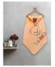 FABINALIV Infant Peach Cartoon Print Cotton Hooded Bath Towel (70X70 cm)