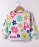 Vitamins Fleece Full Sleeves Sweatshirt Floral Printed - Grey & Pink