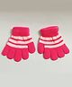 Kid-O-World PinRugby StripedGloves - Light Pink