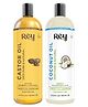 Rey Naturals Cold Pressed 100% Pure Castor Oil & Coconut Oil- 1500 ml