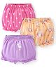 Babyhug 100% Cotton Knit Bloomer Floral Print Pack of 3 - Multicolor
