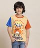 Kidsville Naruto Anime Featuring Half Sleeves Naruto  Printed Tee - Beige