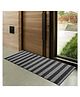 Kuber Industries Rubber Strips Design Door Mat For Porch/Kitchen/Bathroom/Laundry Room, 24'x48' (Grey) 54KM4001