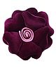 Kuber Industries Rose Flower Shaped Pair CushionSoft & Decorative Cushions for Living Room Bed Sofa Seating Area - Purple