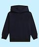 NUSYL Unisex Full Sleeves Placement  Rocket Printed Hooded  Sweatshirts - Navy Blue