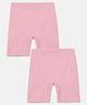 Mackly Pack Of 2 Solid Cotton Innerwear Shorts - Pink