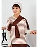 LC Waikiki Full Sleeves Striped Tee - Brown