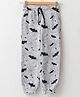 LC Waikiki Cotton   Bats Printed  Jogger  - Grey  Melange