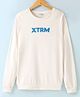 LC Waikiki 100% Cotton Full Sleeves Xtrm Text Printed Sweatshirt - Beige