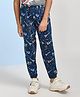 Kiwi 100% Cotton Musical Instruments Printed Joggers - Blue