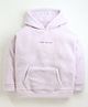Cherry Crumble By Nitt Hyman Full Sleeves Resplendent Hooded Sweatshirt - Light Violet