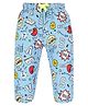 3PIN Seamless Doodle Art Printed Infant Jogger - Blue